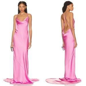 NORMA KAMALI Cross Back Bias Gown